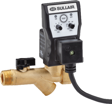 Sullair timed solenoid drain